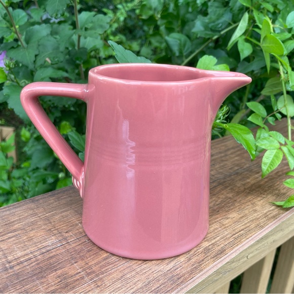 Homer Laughlin Other - SOLD Vintage Homer Laughlin Harlequin Cream Pitcher Pink Dusty Rose Fiesta Ware
